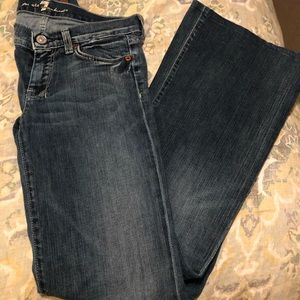 7 For All Mankind Dark Blue Jeans